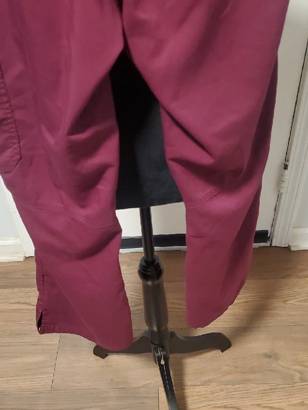 healing hands Maroon Boot-Cut Cargo Scrub Pants - Picture 8 of 9